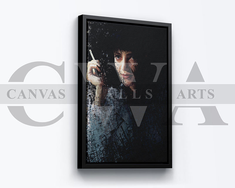 Mia Wallace Canvas Wall Art Abstract Movie Poster
