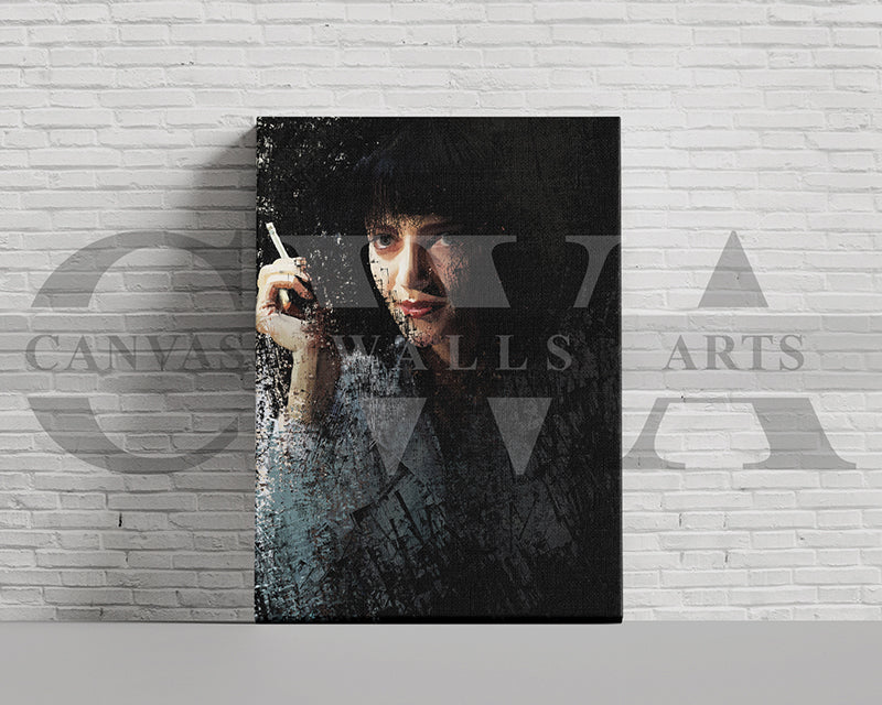 Mia Wallace Canvas Wall Art Abstract Movie Poster