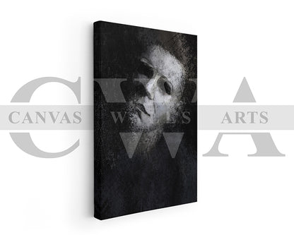 Michael Myers Canvas Wall Art Abstract Movie Poster
