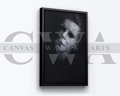 Michael Myers Canvas Wall Art Abstract Movie Poster