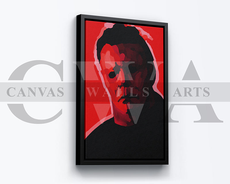 Michael Myers Canvas Wall Art Abstract Oil Painting Movie Poster