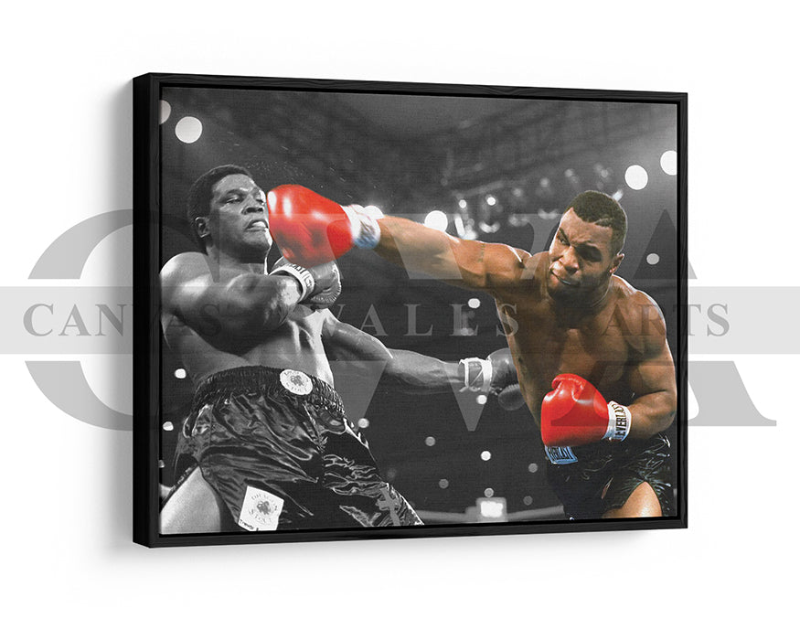Mike Tyson Black & White Canvas Wall Art