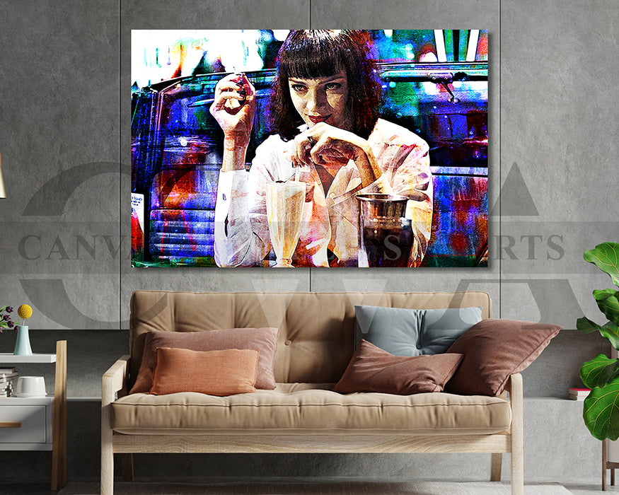 Mila Milkshake Canvas Wall Art