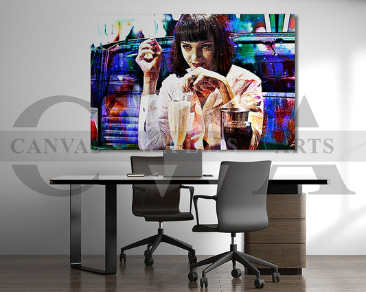 Mila Milkshake Canvas Wall Art