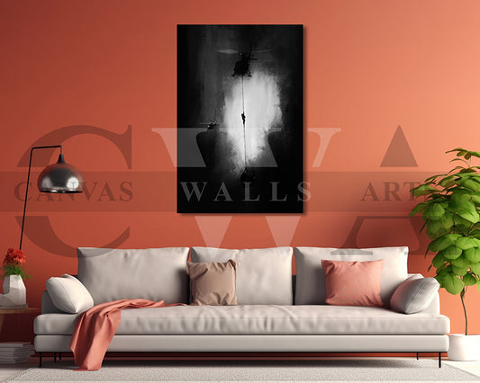 Mission Impossible Canvas Wall Art Abstract Movie Poster