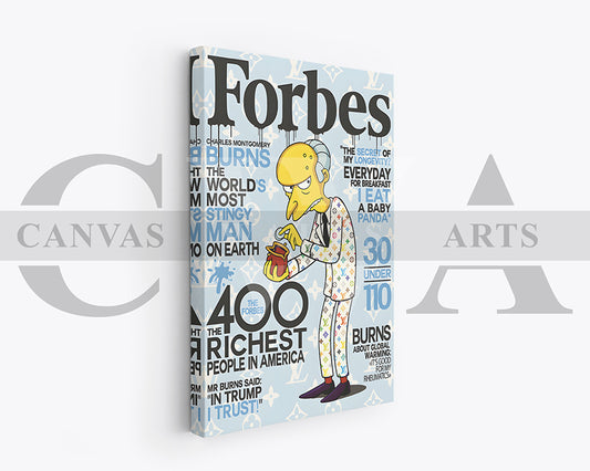 Mr. Burns Canvas Wall Art