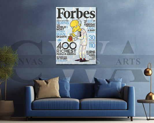 Mr. Burns Canvas Wall Art