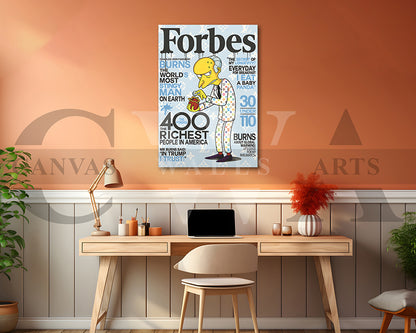 Mr. Burns Canvas Wall Art