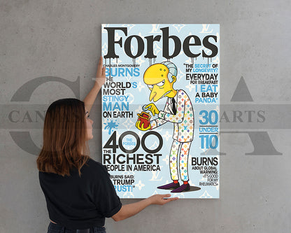 Mr. Burns Canvas Wall Art