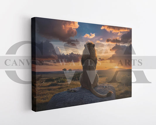 Mufasa The Lion King Canvas Wall Art