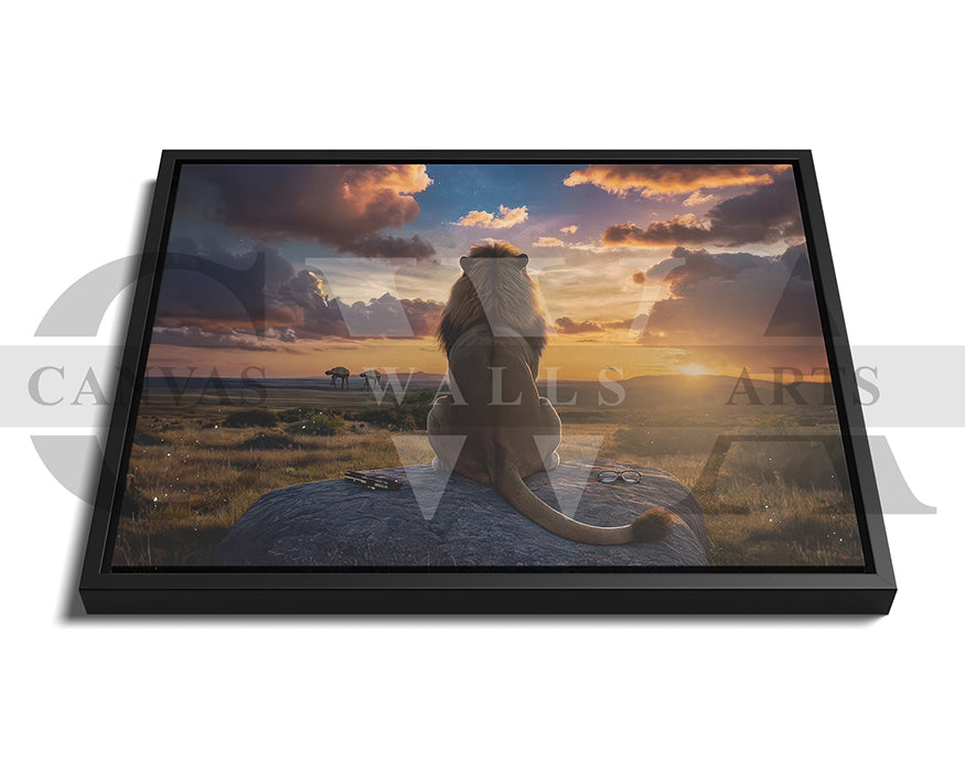 Mufasa The Lion King Canvas Wall Art