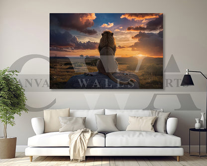 Mufasa The Lion King Canvas Wall Art