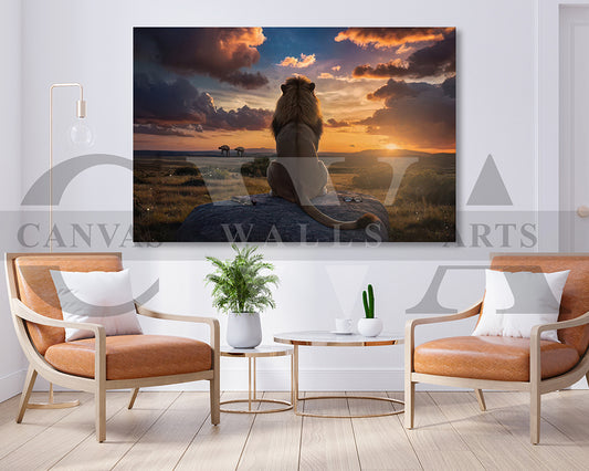 Mufasa The Lion King Canvas Wall Art