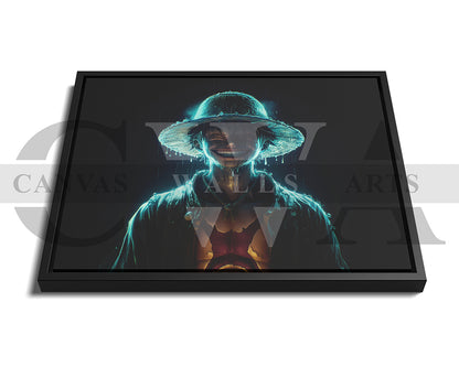 Mugiwara Luffy Pirate King Canvas Wall Art