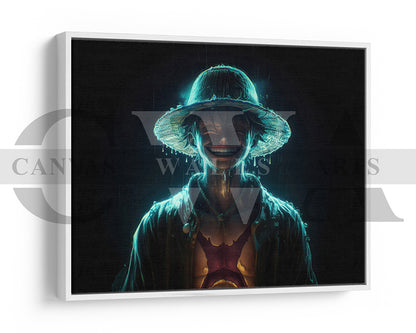 Mugiwara Luffy Pirate King Canvas Wall Art