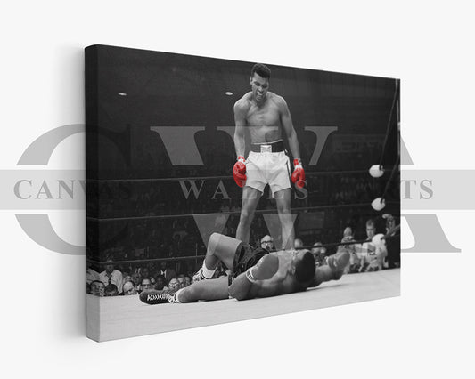 Muhammad Ali Black & White Canvas Wall Art