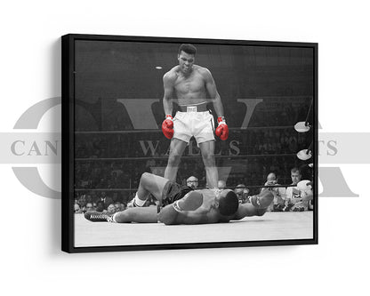 Muhammad Ali Black & White Canvas Wall Art