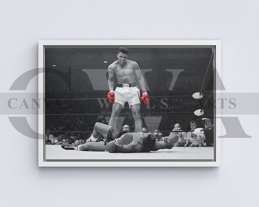 Muhammad Ali Black & White Canvas Wall Art