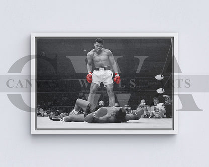 Muhammad Ali Black & White Canvas Wall Art