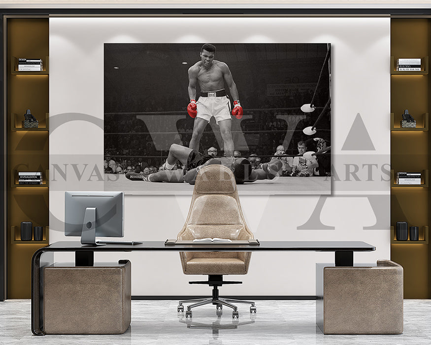 Muhammad Ali Black & White Canvas Wall Art