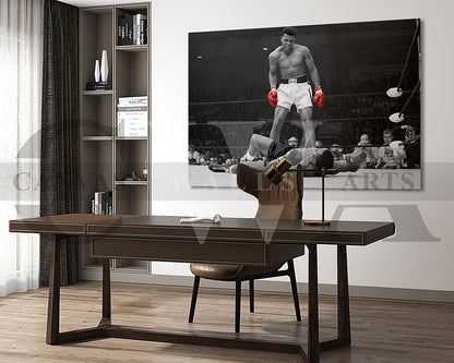 Muhammad Ali Black & White Canvas Wall Art