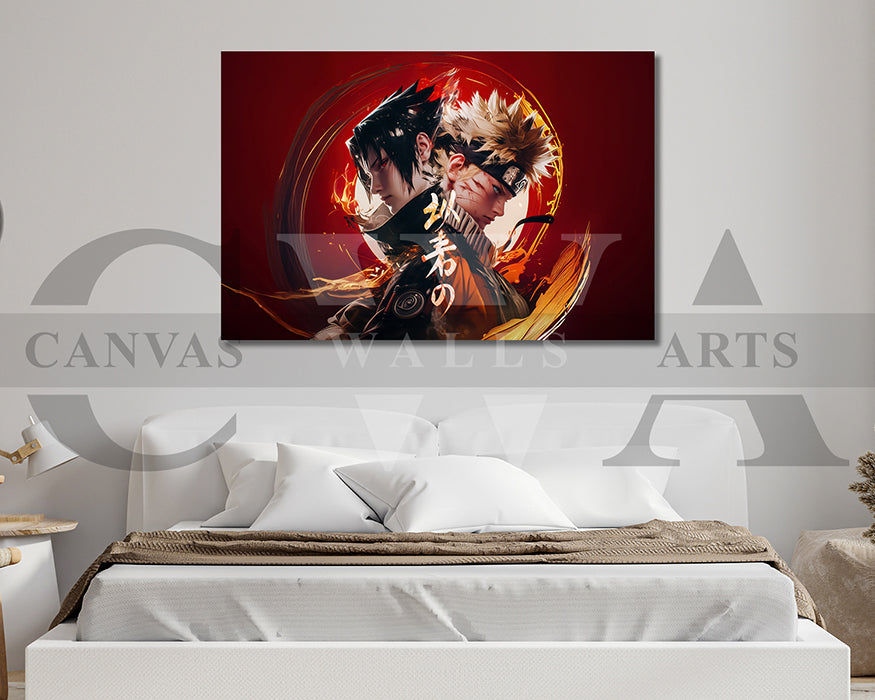 Naruto Vs Sasuke Vengeance Canvas Wall Art