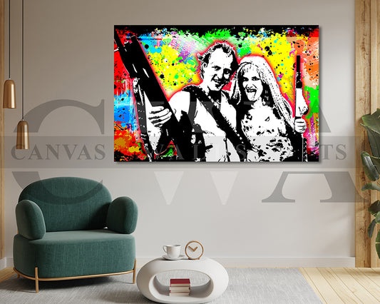 Natural Born Killers Canvas Wall Art Abstract Movie Poster