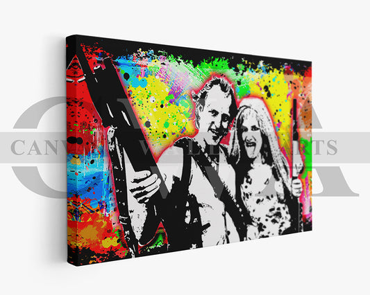 Natural Born Killers Canvas Wall Art Abstract Movie Poster