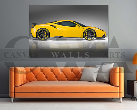 Novitec Ferrari 488 GTB Canvas Wall Art Car Poster Print