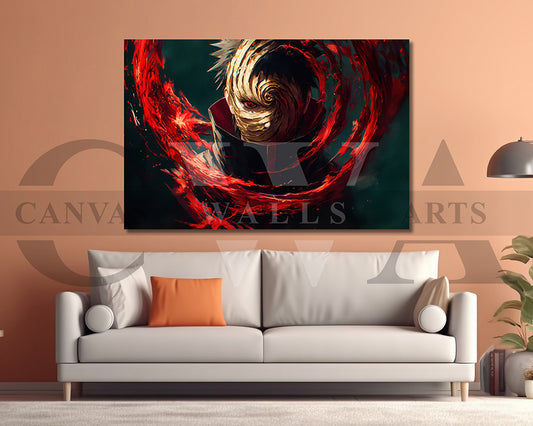 Obito Uchiha Fate Canvas Wall Art