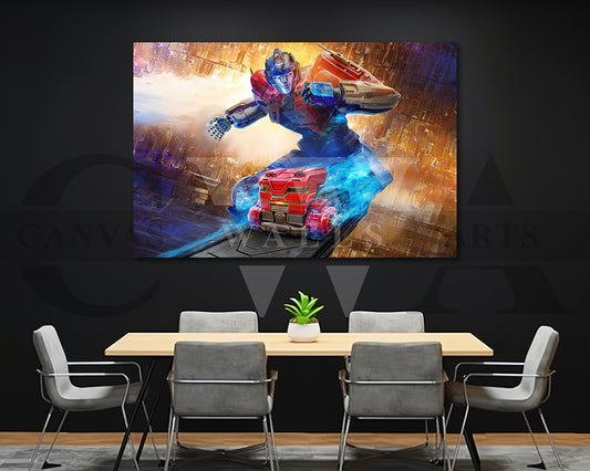 Optimus Prime Canvas Wall Art