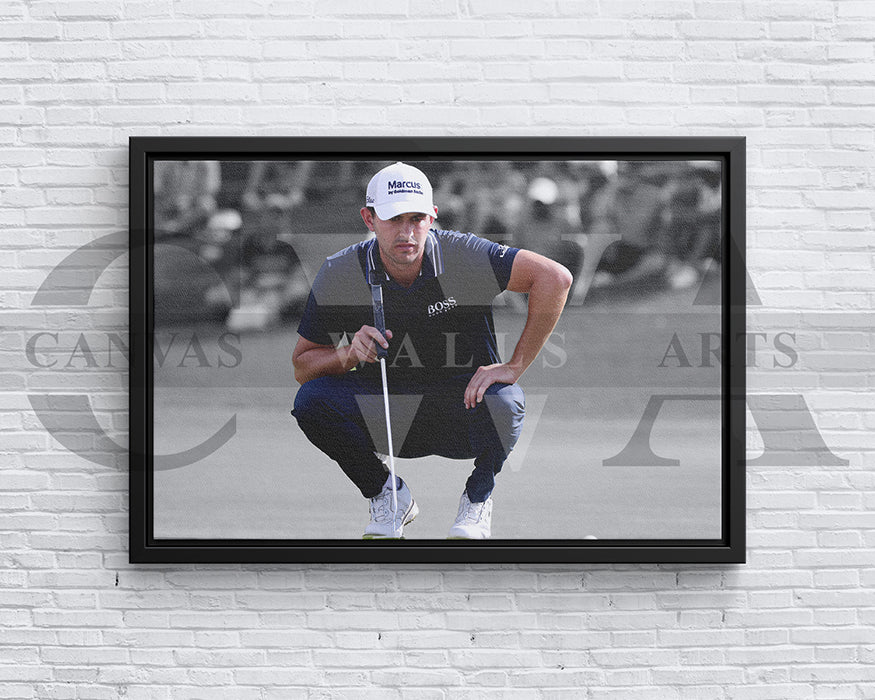 Patrick Cantlay Black & White Canvas Art Golf Canvas Wall Art