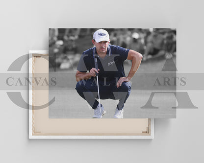 Patrick Cantlay Black & White Canvas Art Golf Canvas Wall Art