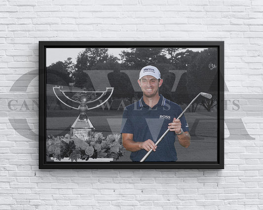 Patrick Cantlay Black & White Canvas Art Golf Canvas Wall Art