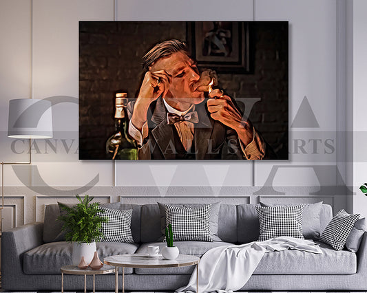 Peaky Blinders Canvas Wall Art Movie Oil Painting Canvas Print