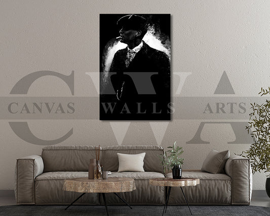 Peaky Blinders Canvas Wall Art Abstract Movie Poster