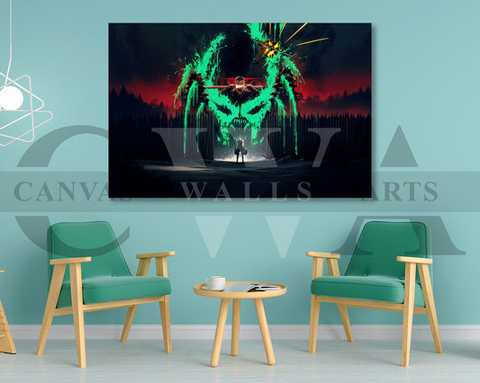 Predator Killer Of Killers Canvas Wall Art