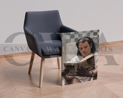 Pulp Fiction Toilet Canvas Wall Art