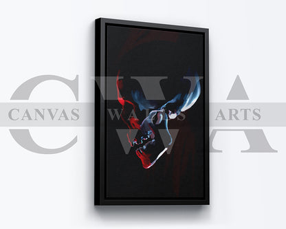 Red Skull Canvas Wall Art Abstract Poster