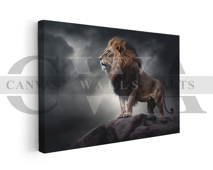 Roaring Lion Canvas Wall Art