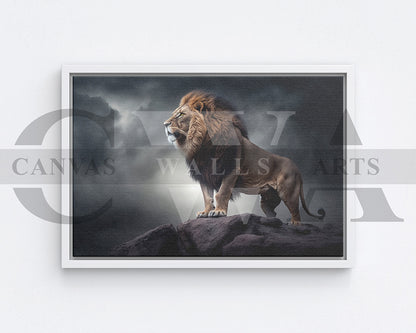 Roaring Lion Canvas Wall Art