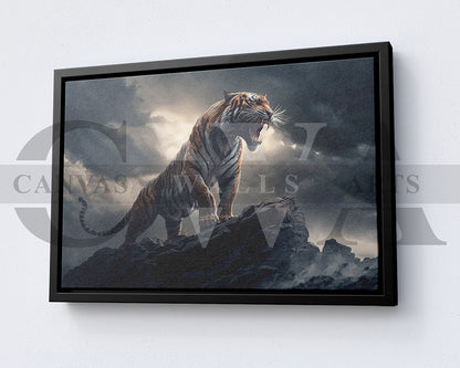 Roaring Tiger Canvas Wall Art