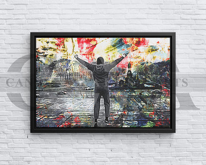 Rocky Canvas Wall Art Abstract Movie Poster