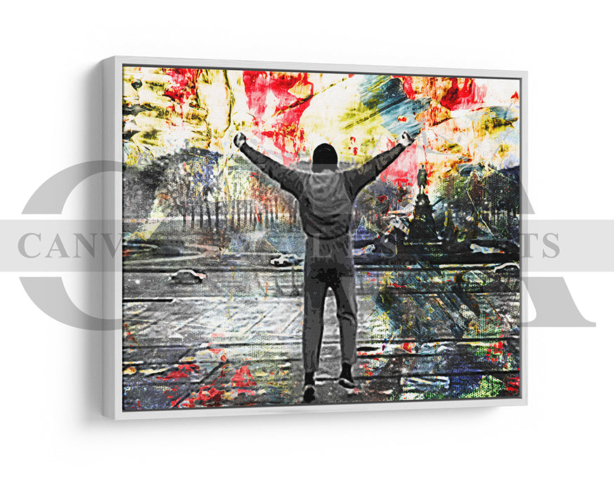 Rocky Canvas Wall Art Abstract Movie Poster