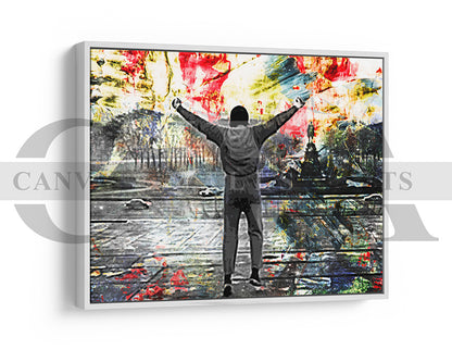 Rocky Canvas Wall Art Abstract Movie Poster