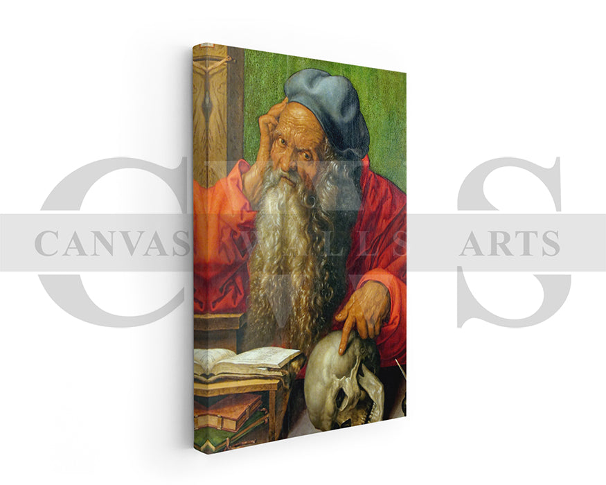 Saint Jerome in His Study by Albrecht Durer Painting Canvas Wall Art