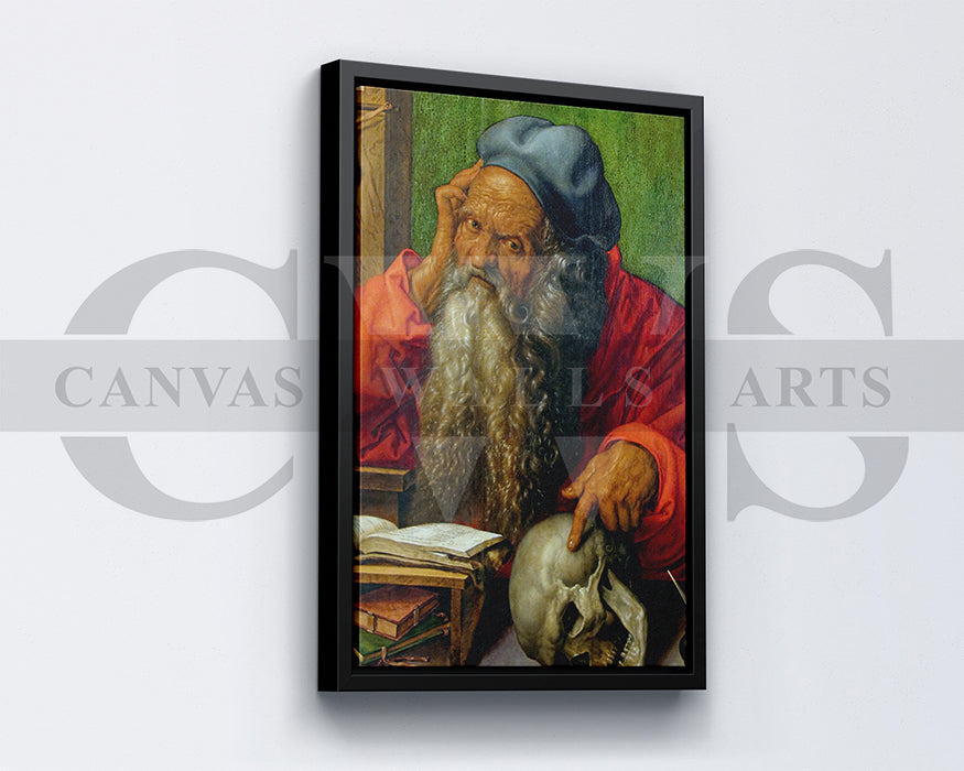 Saint Jerome in His Study by Albrecht Durer Painting Canvas Wall Art