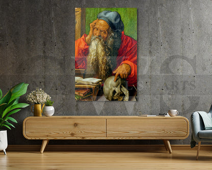 Saint Jerome in His Study by Albrecht Durer Painting Canvas Wall Art