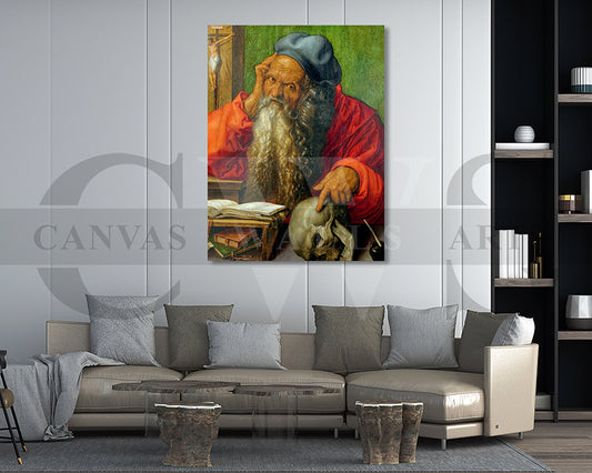 Saint Jerome in His Study by Albrecht Durer Painting Canvas Wall Art