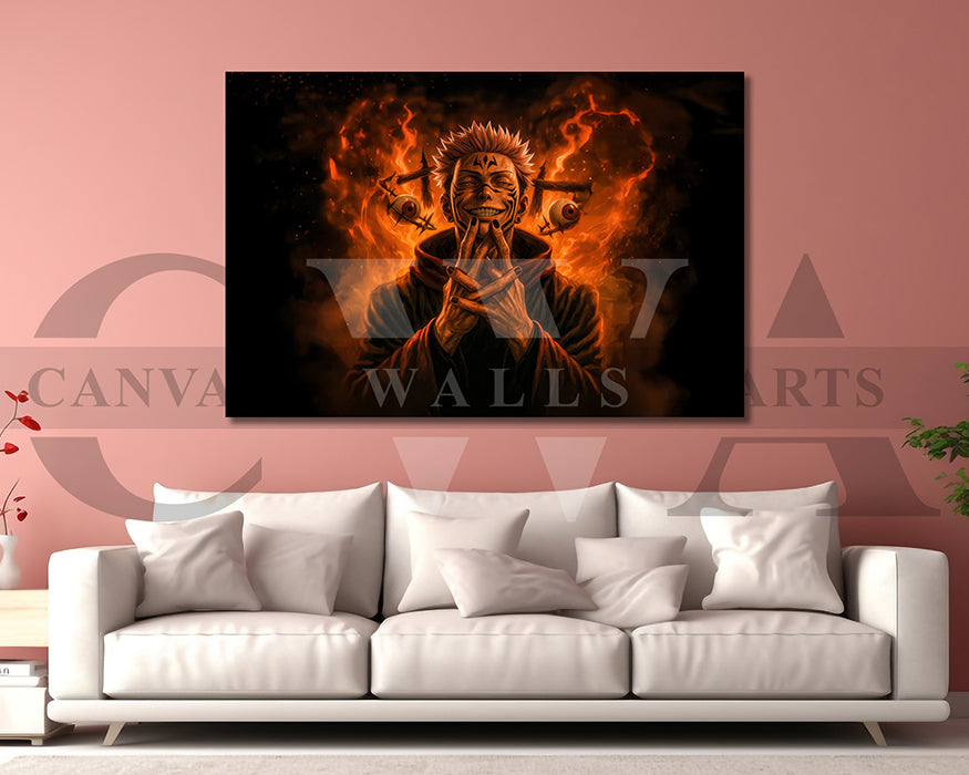 Satoru Gojo Limitless Domain Canvas Wall Art